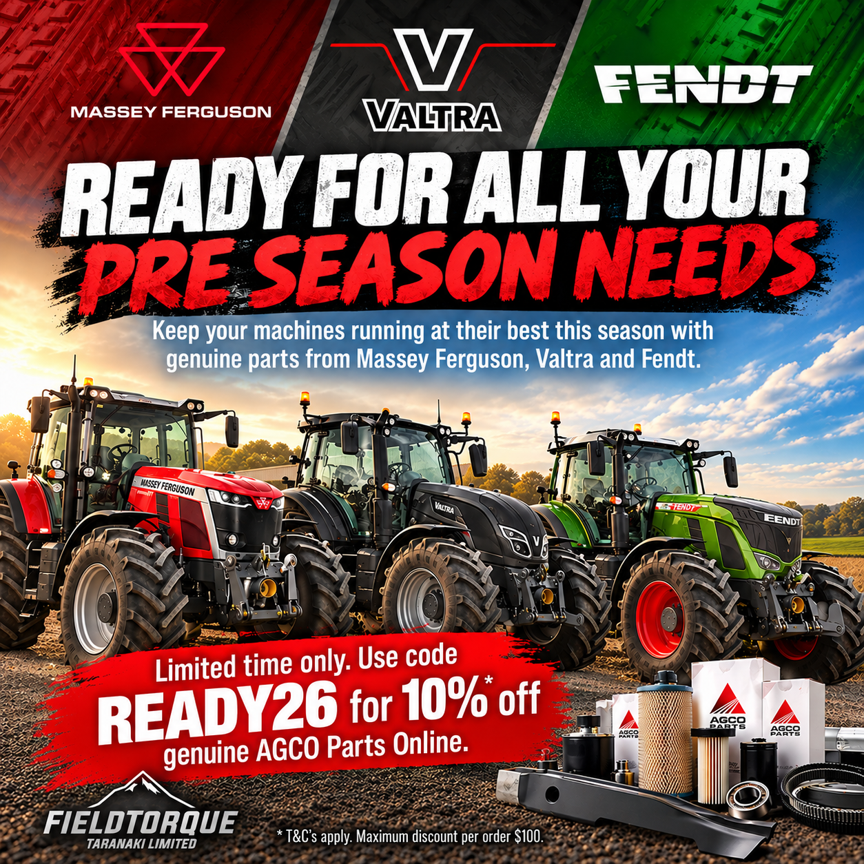 Pre Season Tractor Parts Promotion